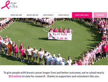 Tablet Screenshot of playforpink.org